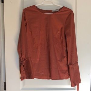 Nude orange blouse